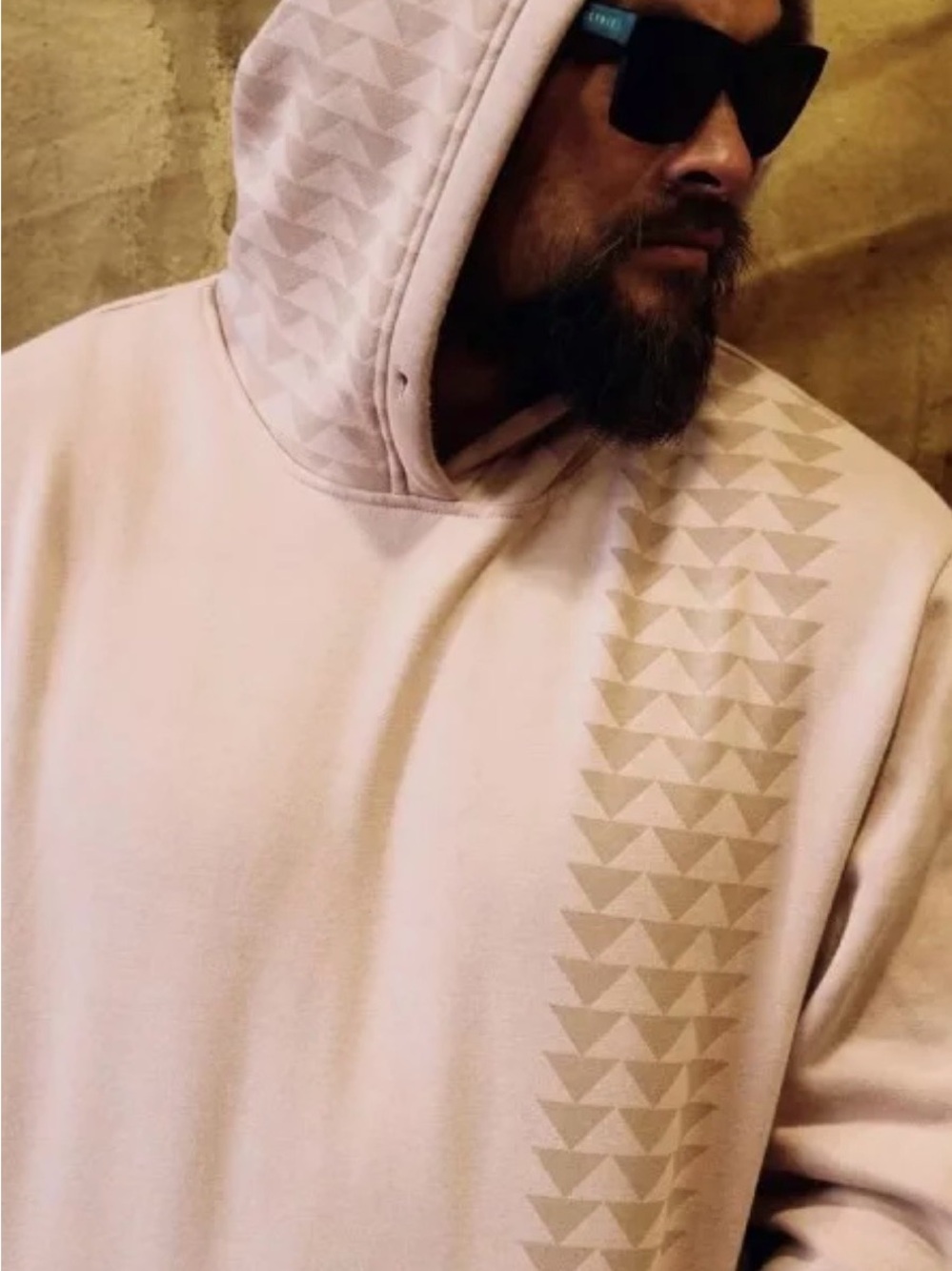 So ill Jason Momoa pink hooded sweatshirt socks and hair scrunchie set